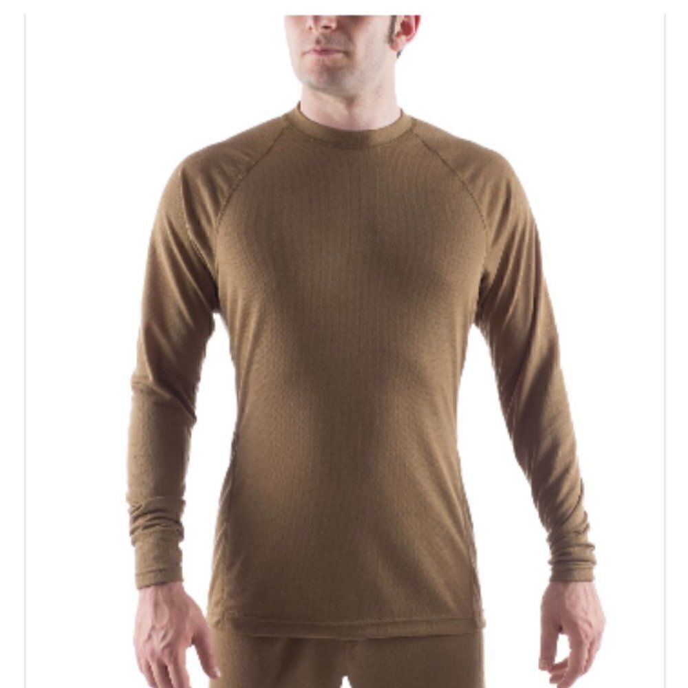 MASSIF Mens long sleeve protective combat uniform shirt level 1 crew